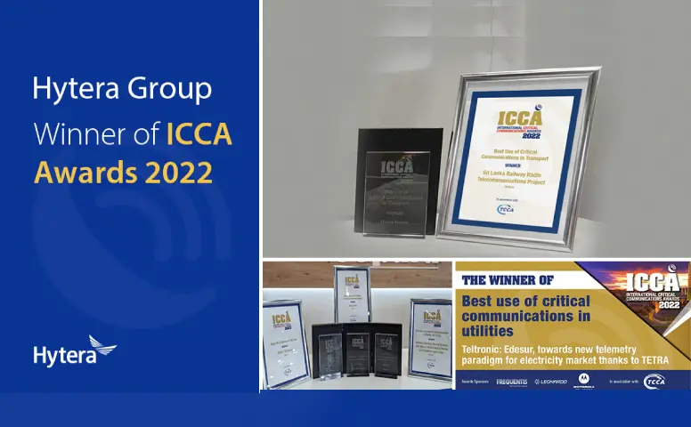 Hytera Group Harvests Five Prestigious ICCA Awards for Innovations and Market Excellence